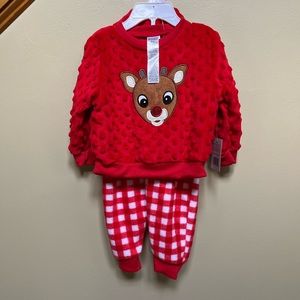 NWT My first Christmas Rudolph outfit